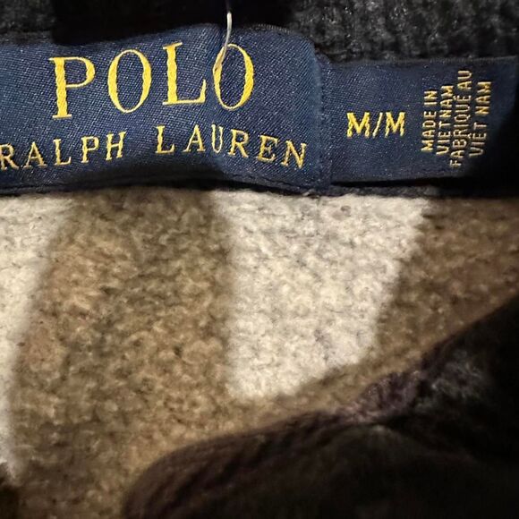 Polo-ralph-lauren Men's Grey and Navy Hoodie - Picture 3 of 5